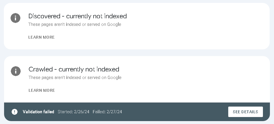 GSC Indexability Issues GSC Indexability Issues