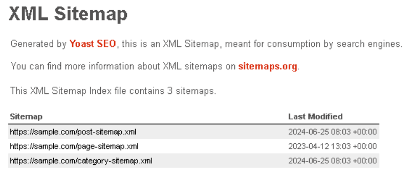 XML Sitemap