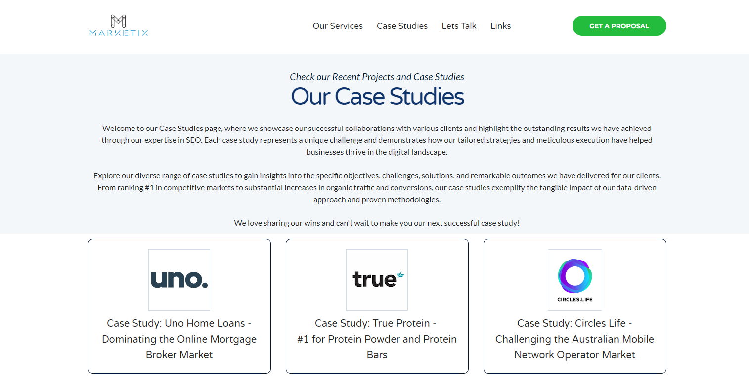 Case Studies Marketix