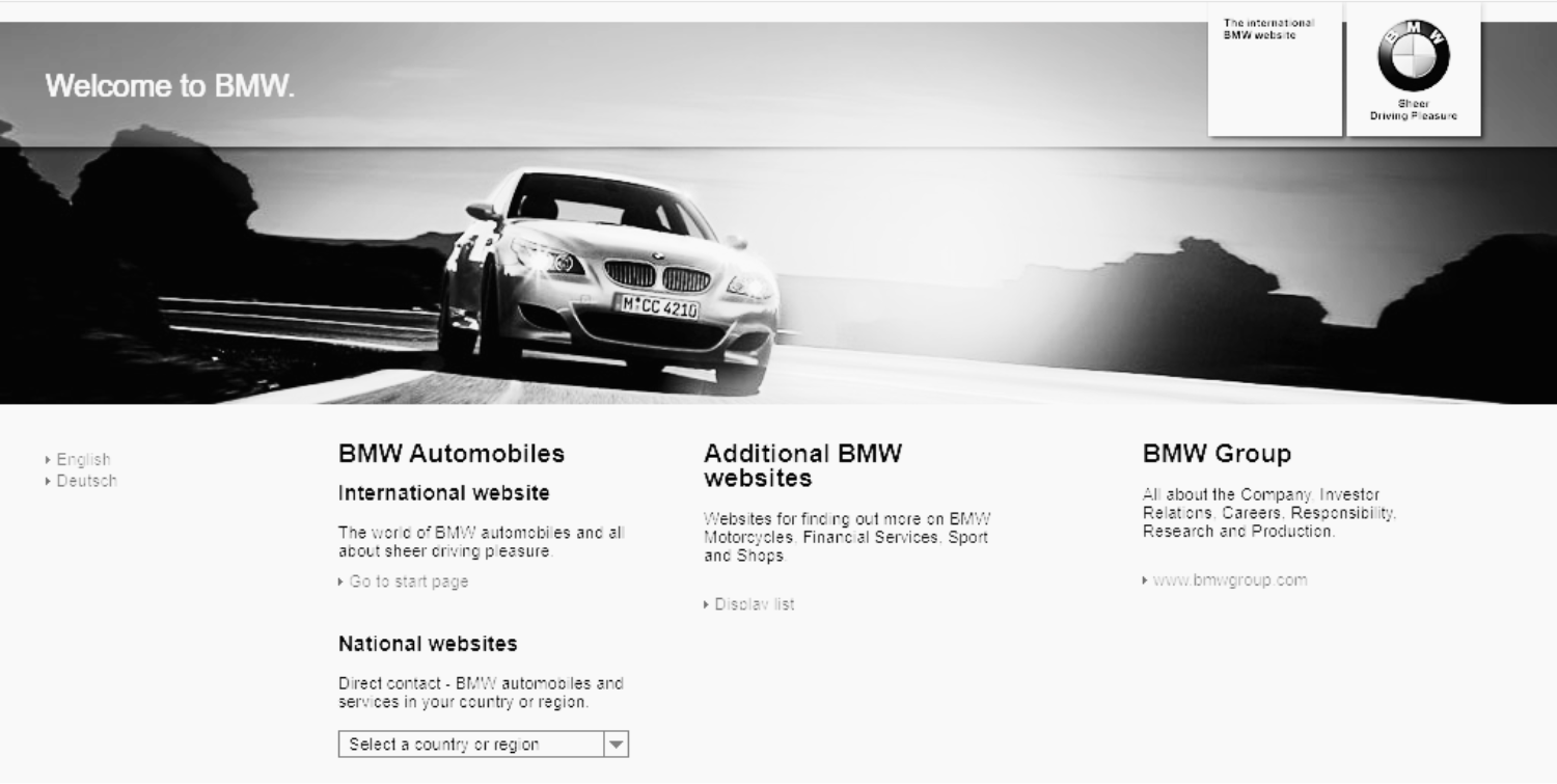 BMW's German website was temporarily removed from Google's index in 2006