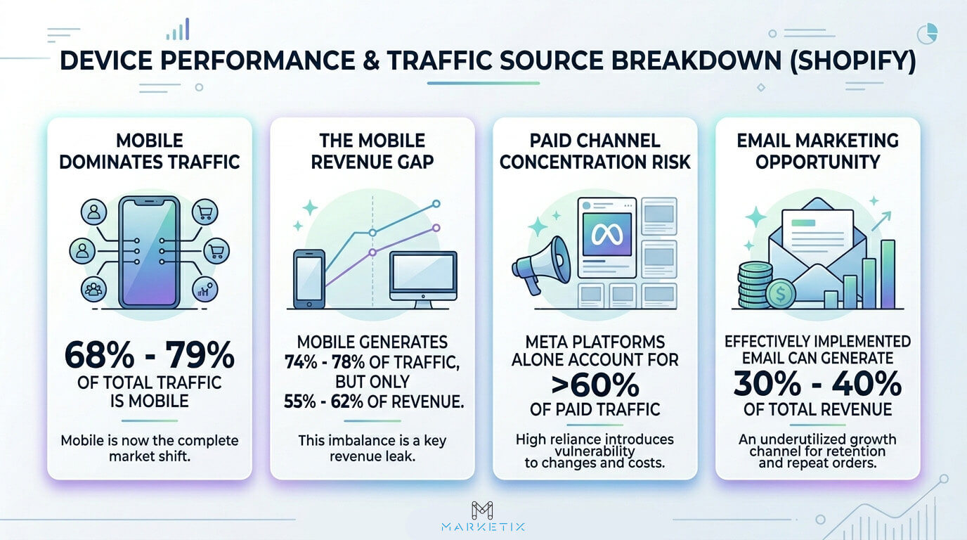 Device Performance and Traffic Source Breakdown