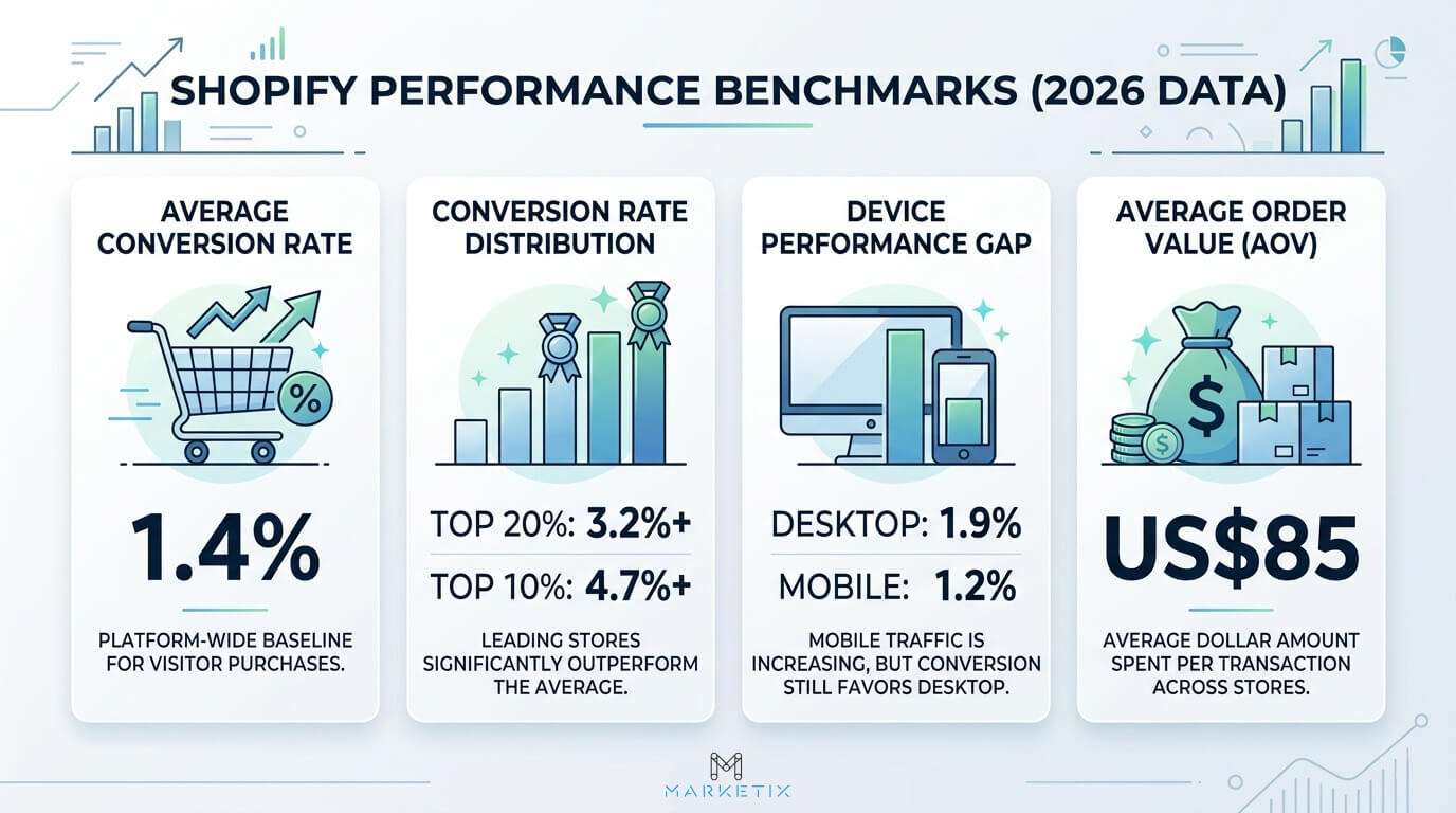 Shopify Store Performance Benchmarks and Revenue Metrics